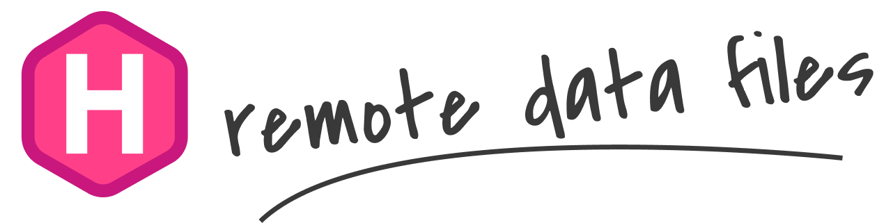 Hugo and Remote Data Files